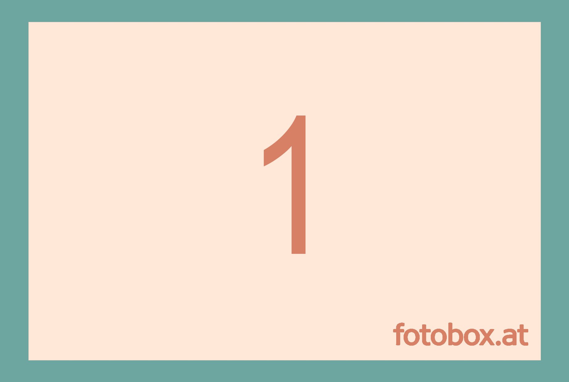 Layout Beispiel Fotobox mit einem Foto